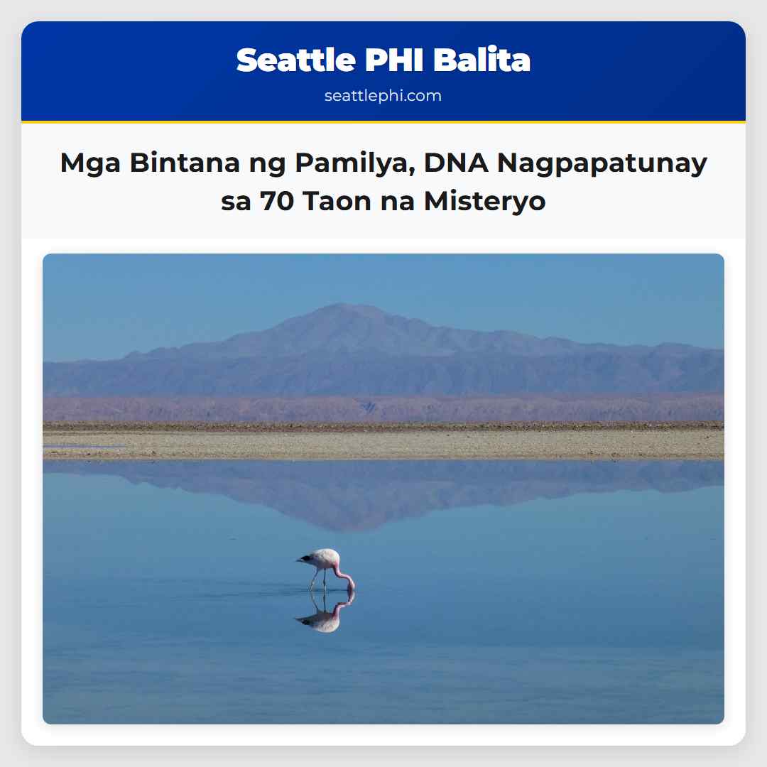 Mga Bintana ng Pamilya DNA Nagpapatunay sa 70 Taon na Misteryo