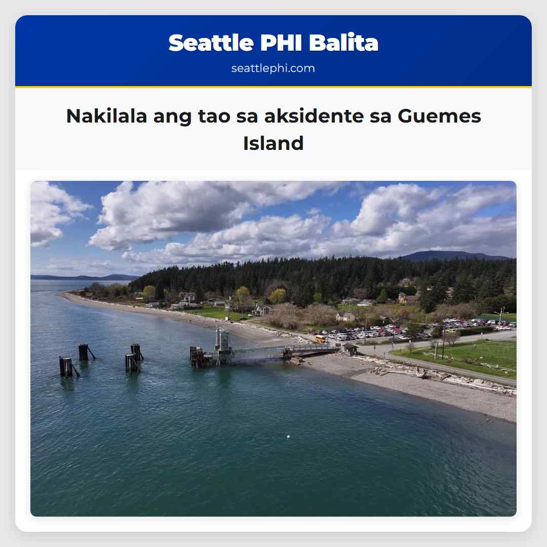 Nakilala ang tao sa aksidente sa Guemes Island