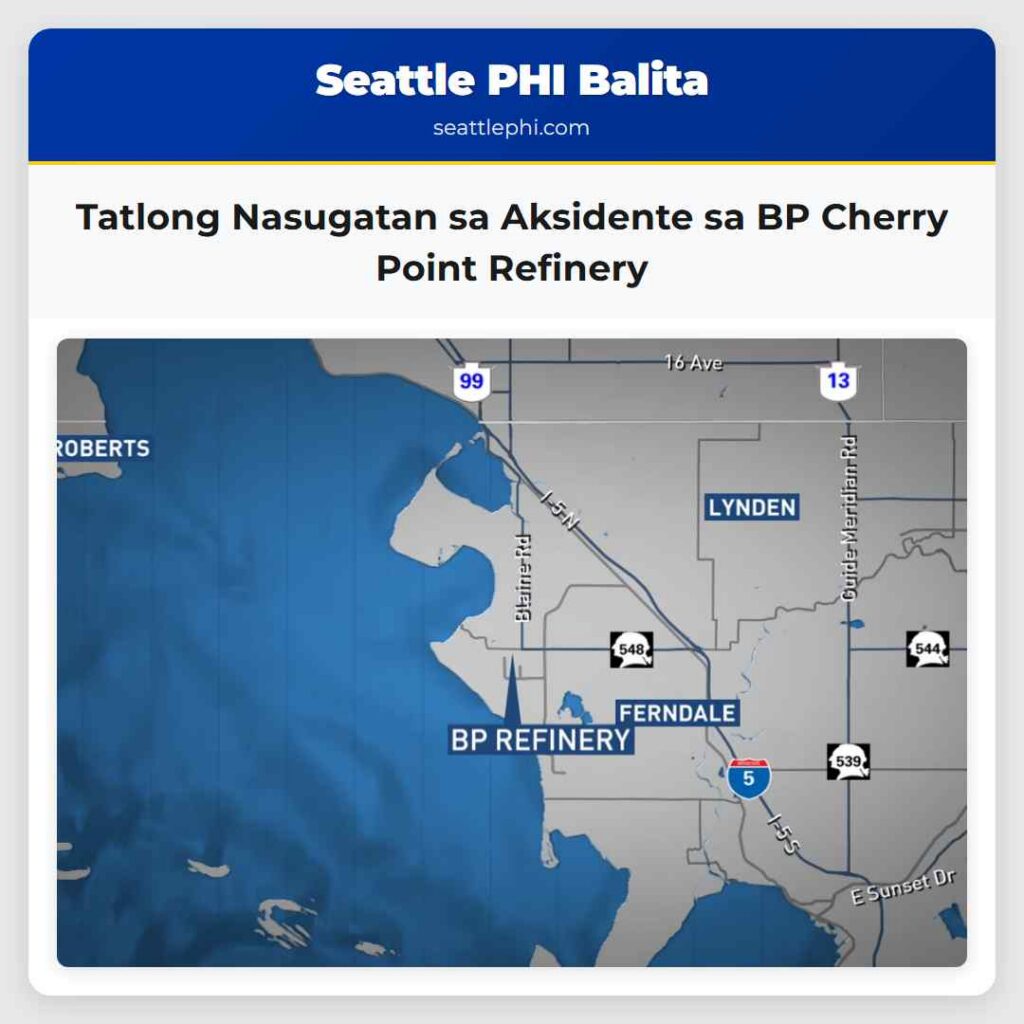 Tatlong Nasugatan sa Aksidente sa BP Cherry Point