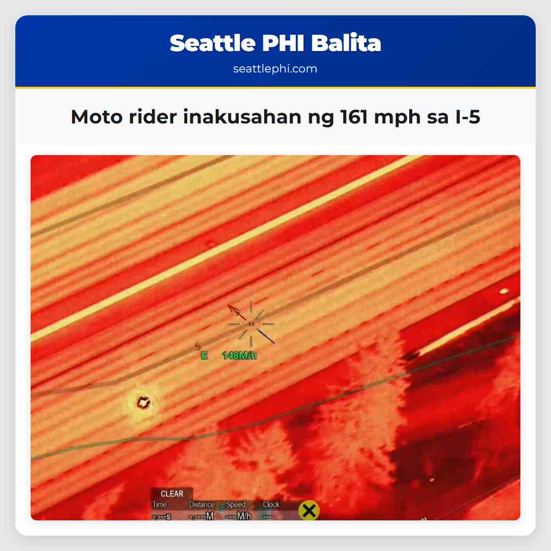 Moto rider inakusahan ng 161 mph sa I-5