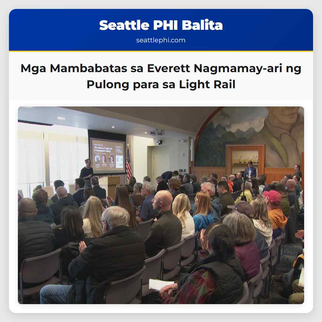 Mga Mambabatas sa Everett Nagmamay-ari ng Pulong para sa Light Rail