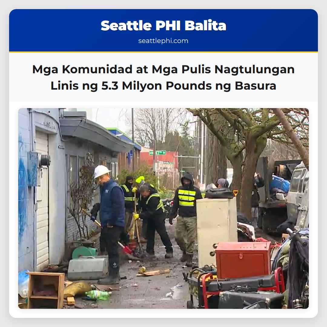 Mga Komunidad at Mga Pulis Nagtulungan Linis ng