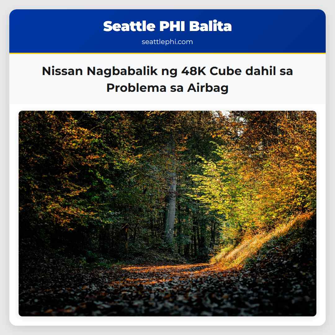 Nissan Nagbabalik ng 48K Cube dahil sa Problema sa Airbag