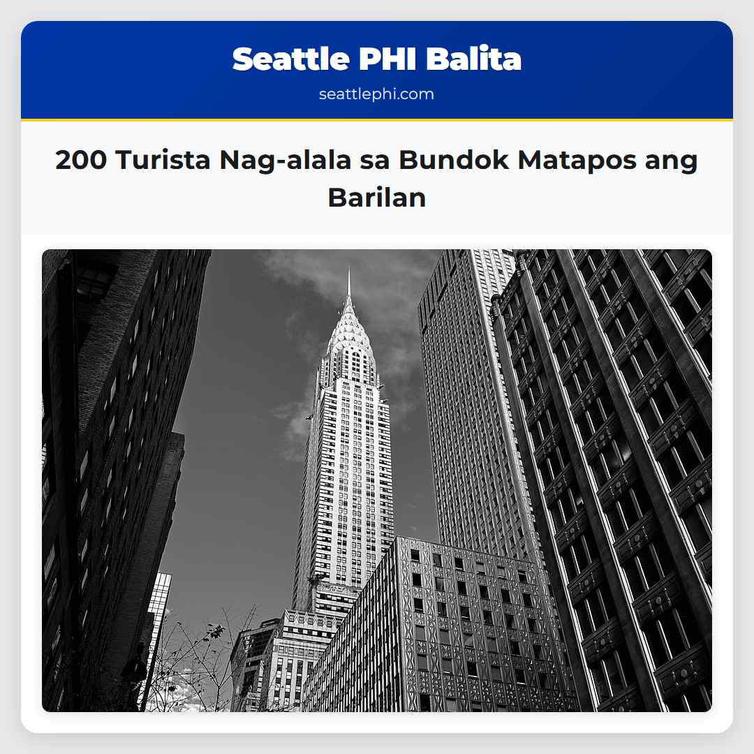 200 Turista Nag-alala sa Bundok Matapos ang