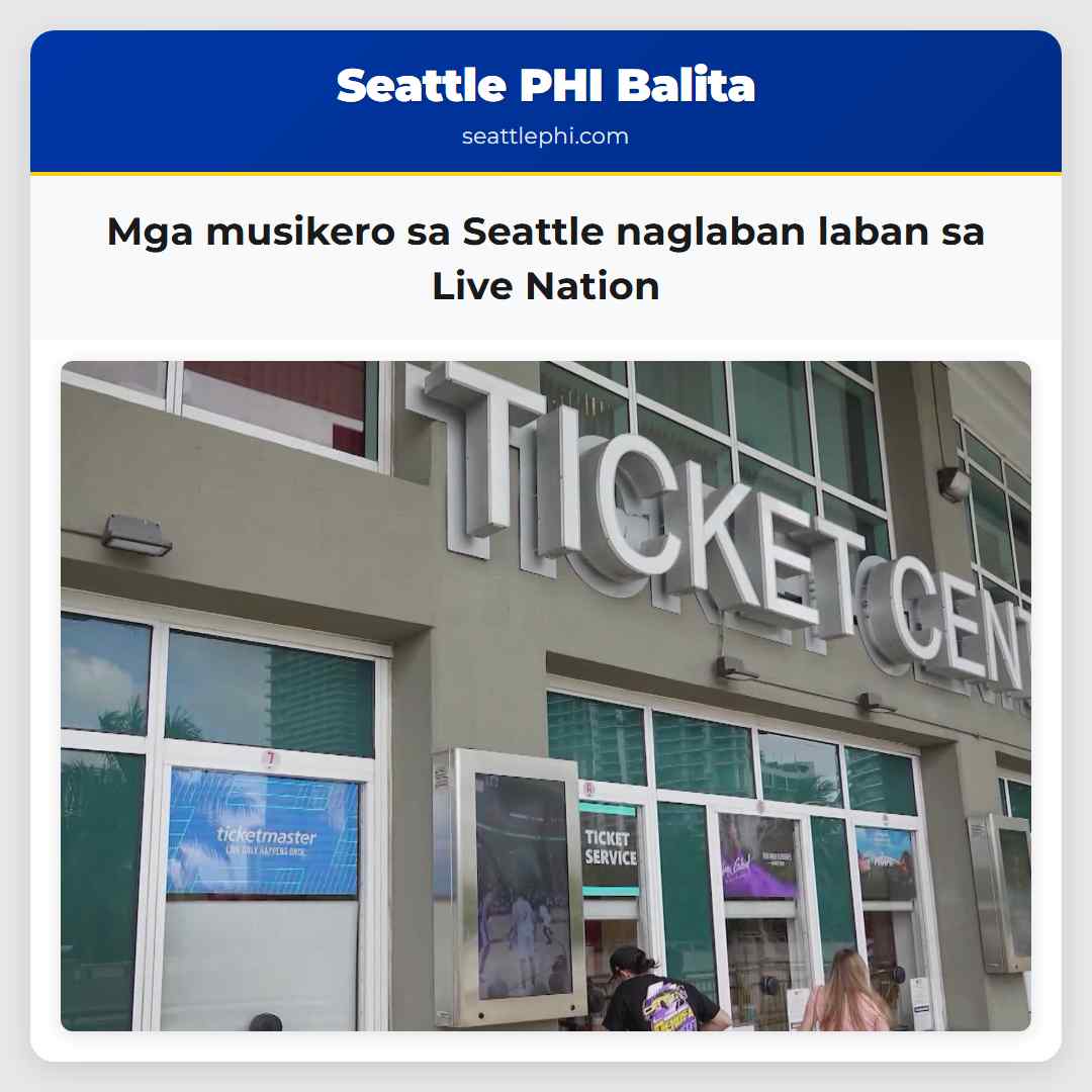 Mga musikero sa Seattle naglaban laban sa Live Nation
