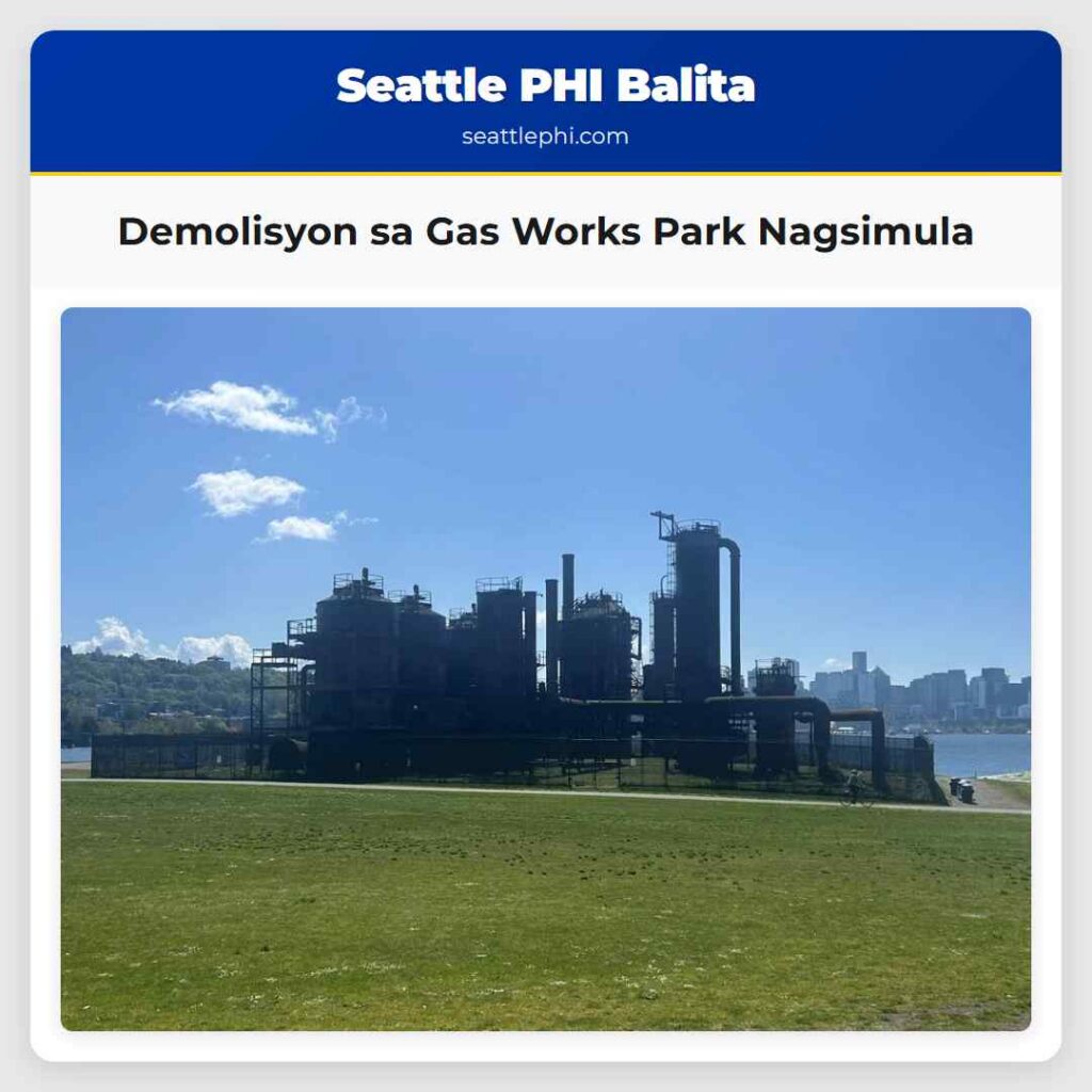 Demolisyon sa Gas Works Park Nagsimula