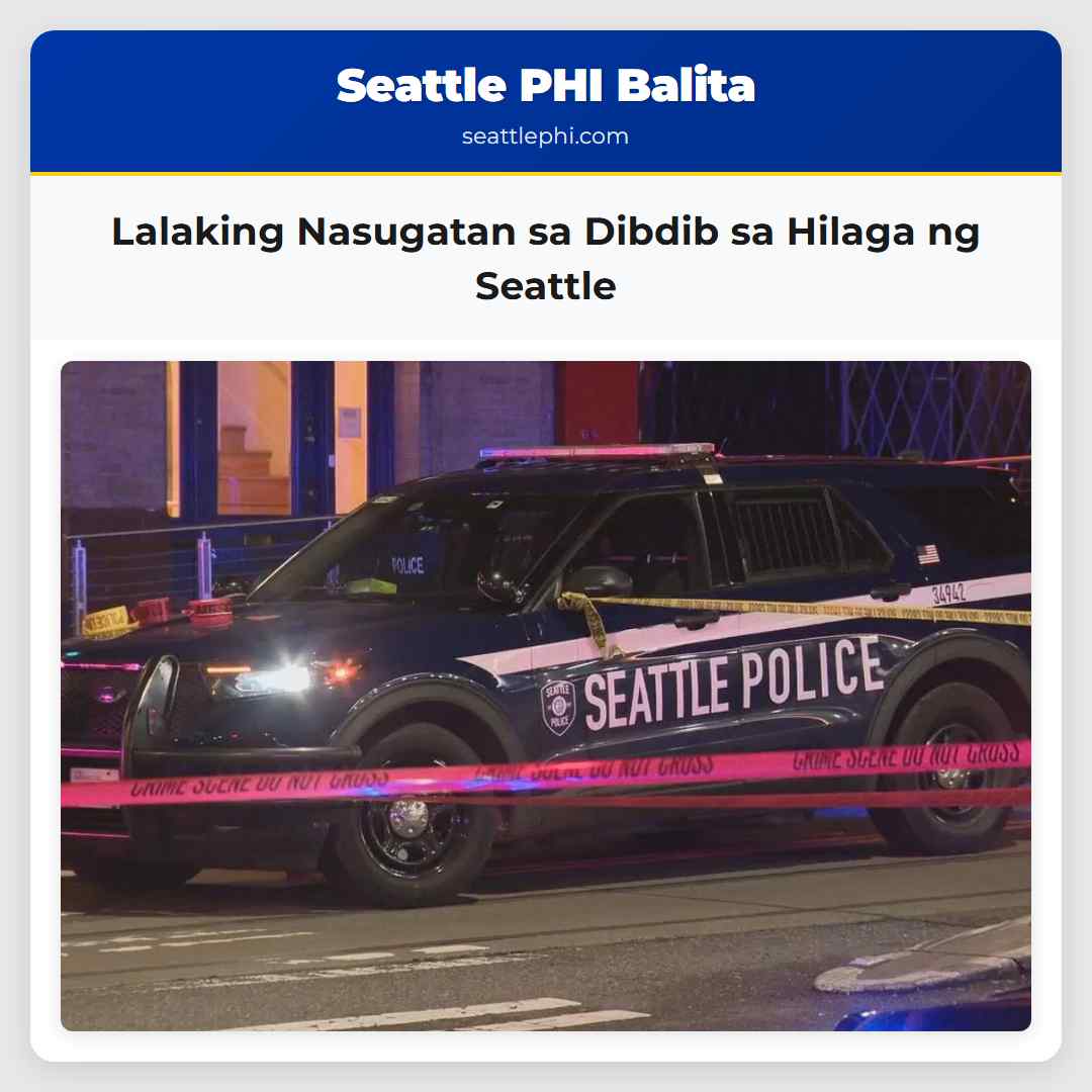 Lalaking Nasugatan sa Dibdib sa Hilaga ng Seattle