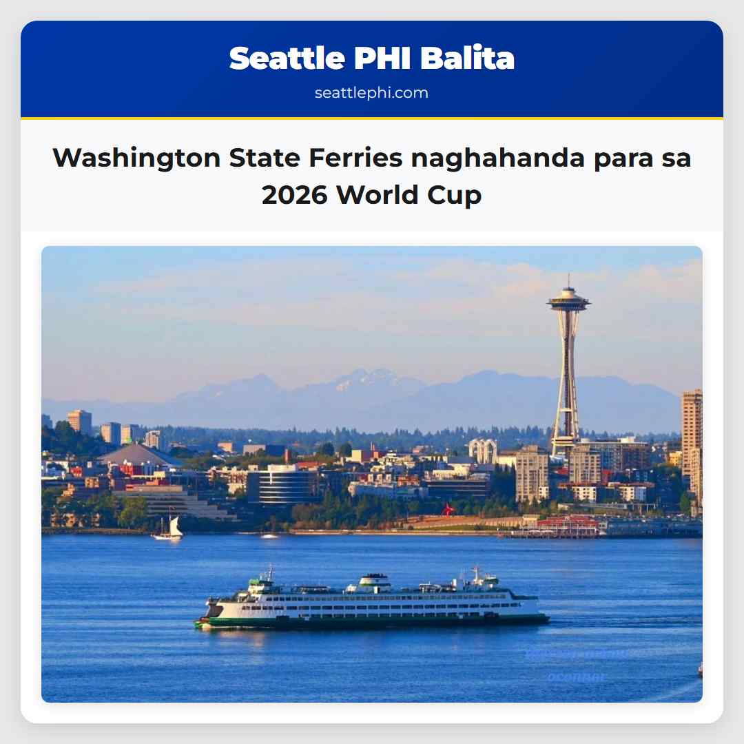 Washington State Ferries naghahanda para sa 2026
