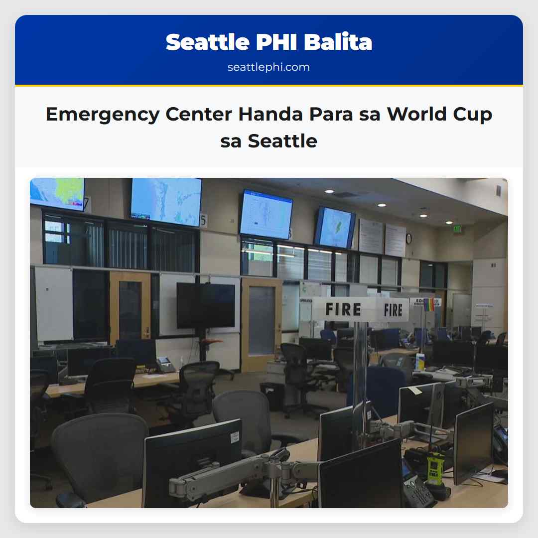 Emergency Center Handa Para sa World Cup sa