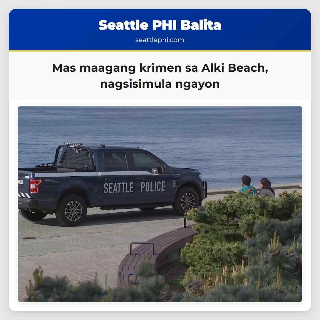 Mas maagang krimen sa Alki Beach nagsisimula ngayon