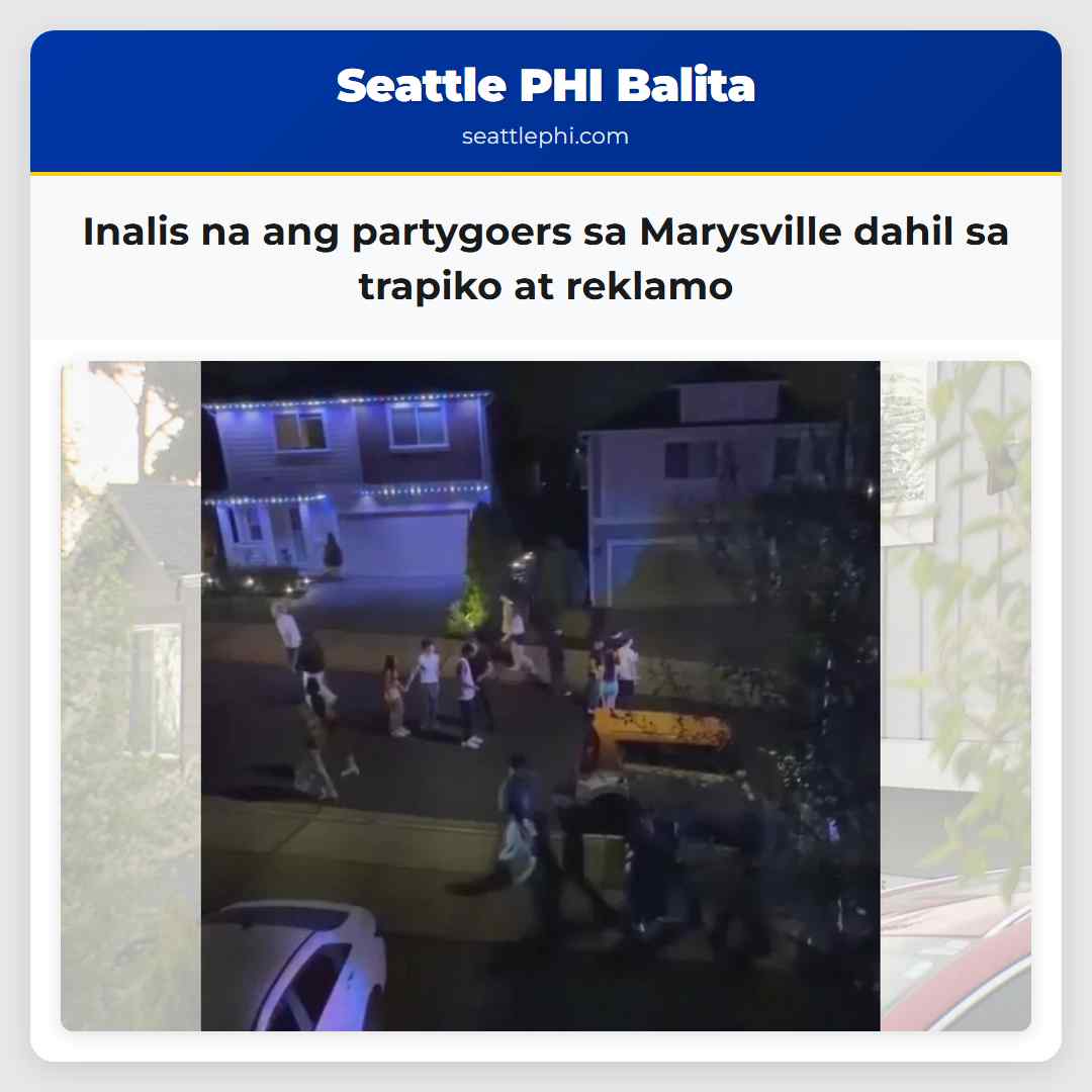 Inalis na ang partygoers sa Marysville dahil sa trapiko at reklamo