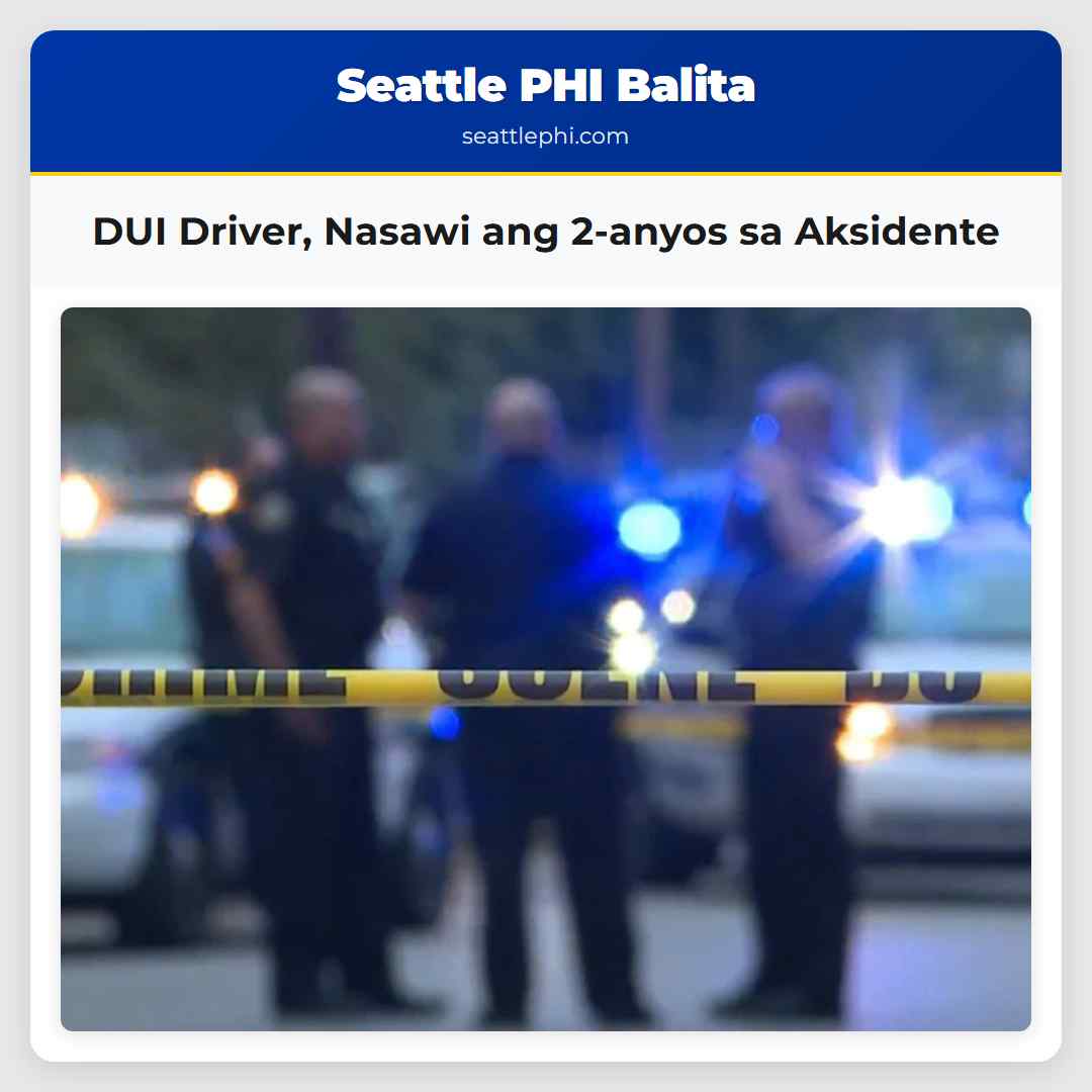 DUI Driver Nasawi ang 2-anyos sa Aksidente