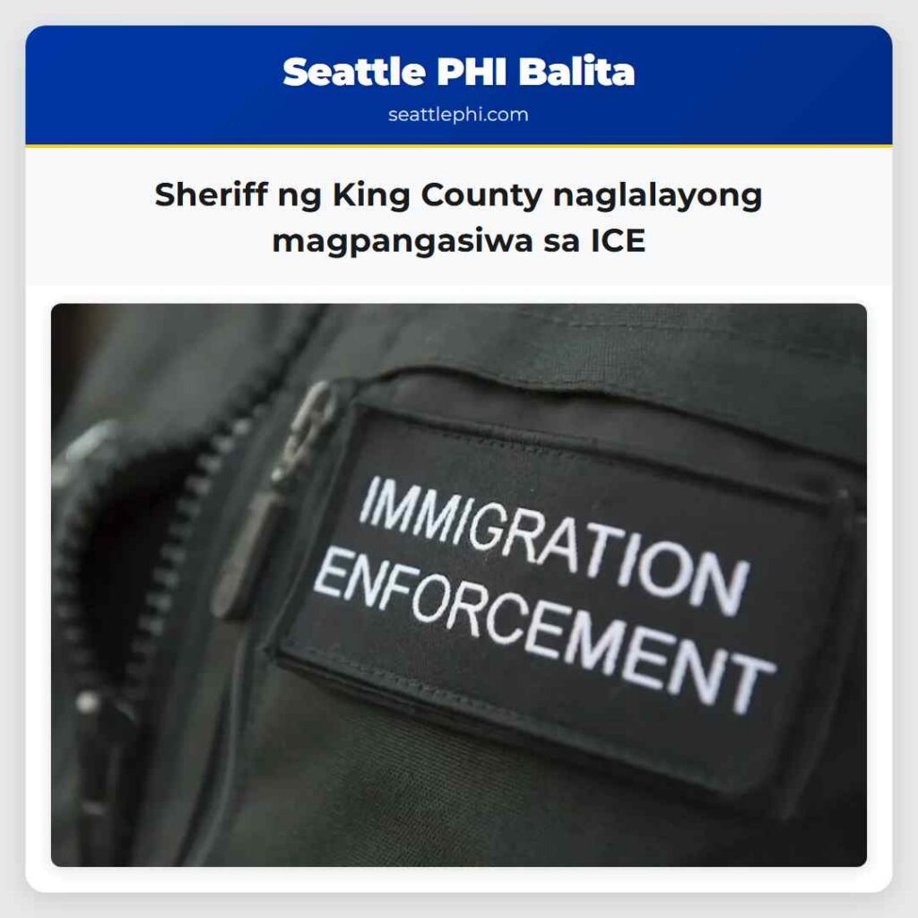Sheriff ng King County naglalayong magpangasiwa