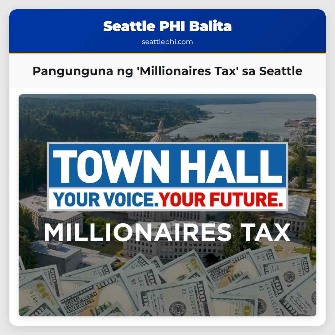 Pangunguna ng 'Millionaires Tax' sa Seattle