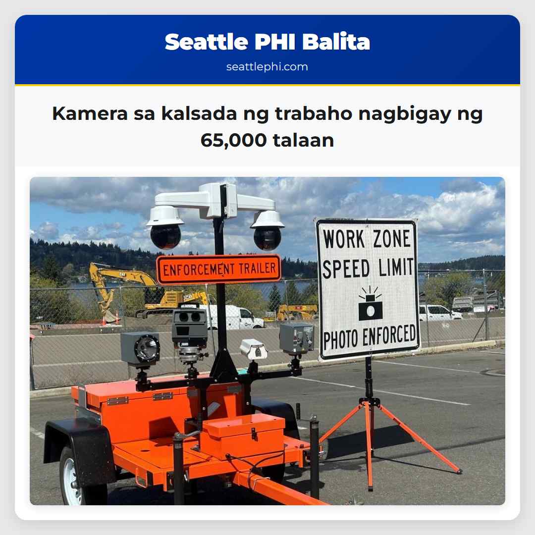 Kamera sa kalsada ng trabaho nagbigay ng 65,000