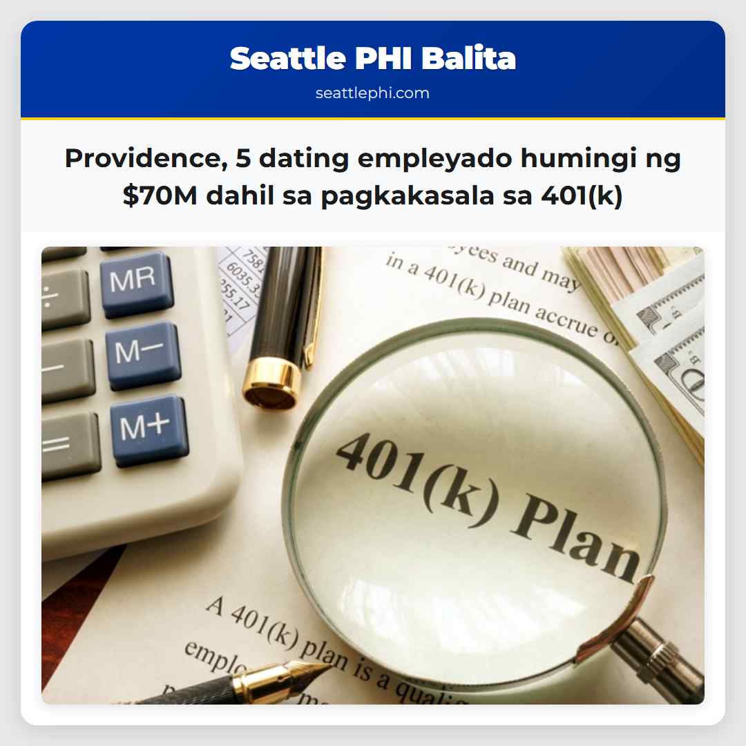 Providence 5 dating empleyado humingi ng $70M dahil sa pagkakasala sa 401(k)