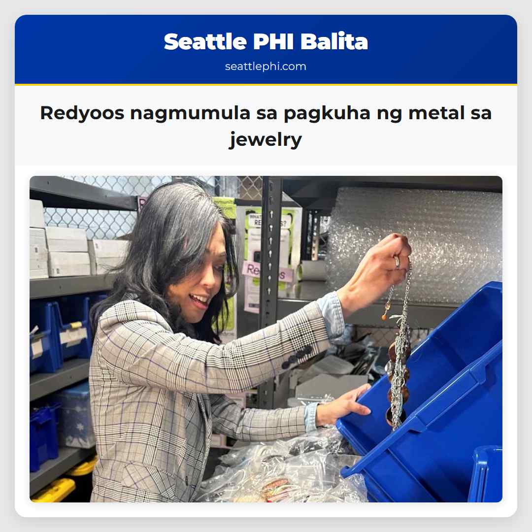 Redyoos nagmumula sa pagkuha ng metal sa jewelry