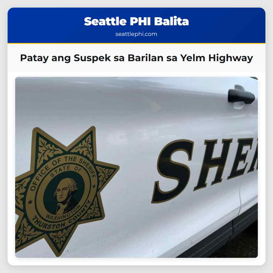 Patay ang Suspek sa Barilan sa Yelm Highway