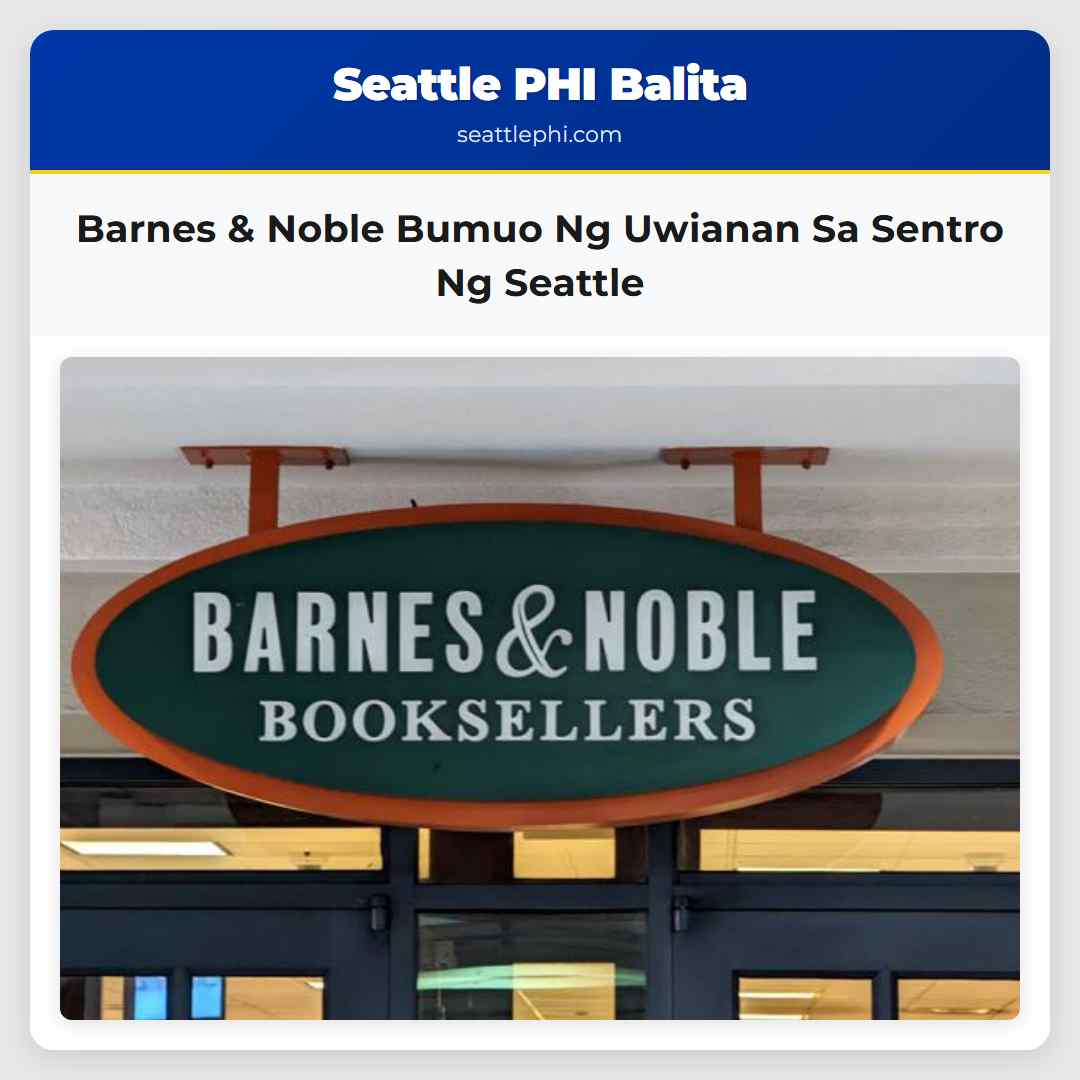 Barnes & Noble Bumuo Ng Uwianan Sa Sentro Ng