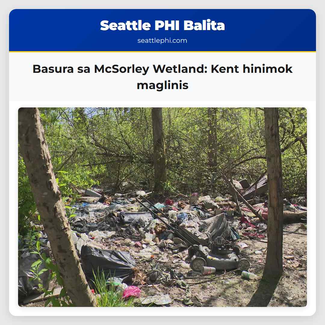 Basura sa McSorley Wetland Kent hinimok maglinis