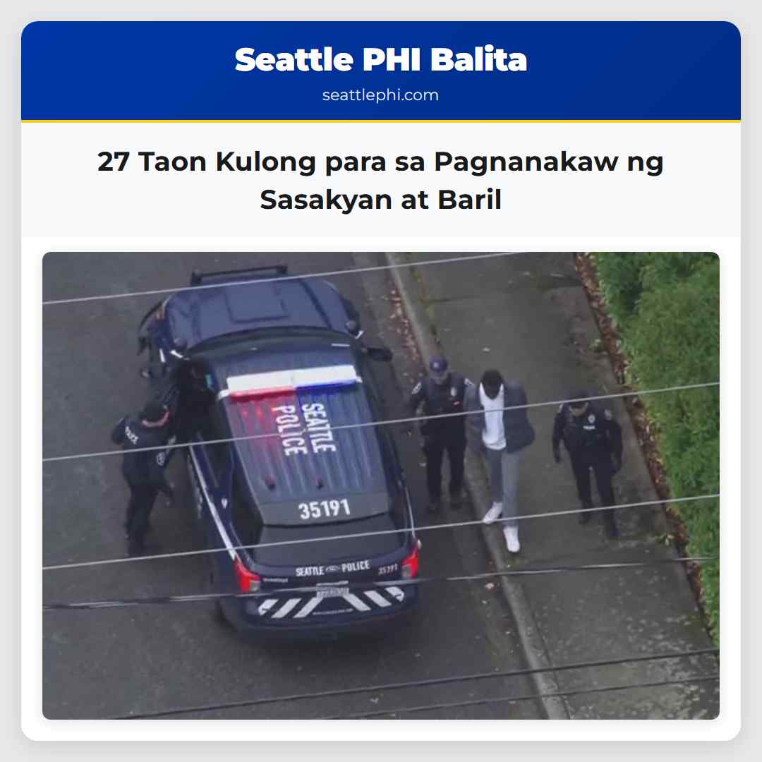27 Taon Kulong para sa Pagnanakaw ng Sasakyan at Baril