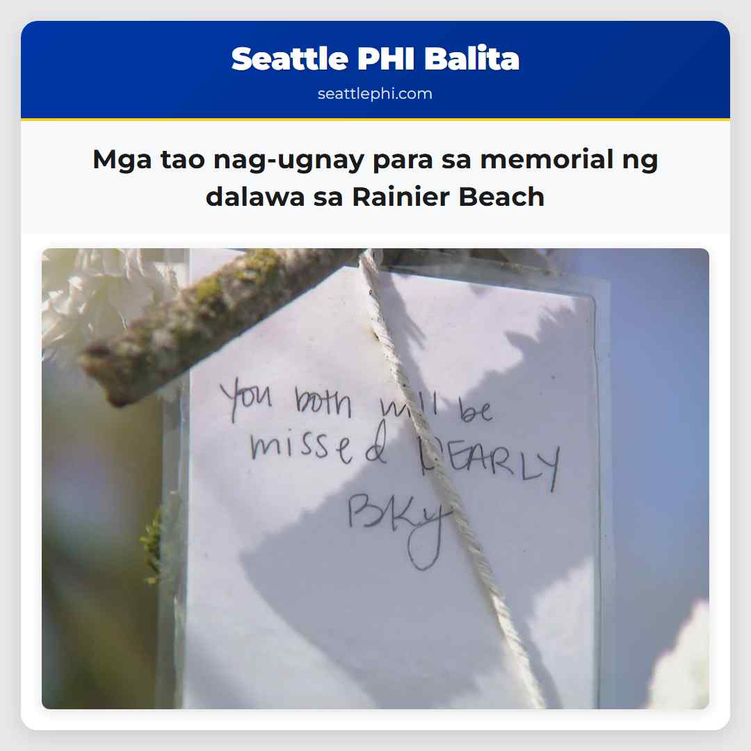 Mga tao nag-ugnay para sa memorial ng dalawa sa