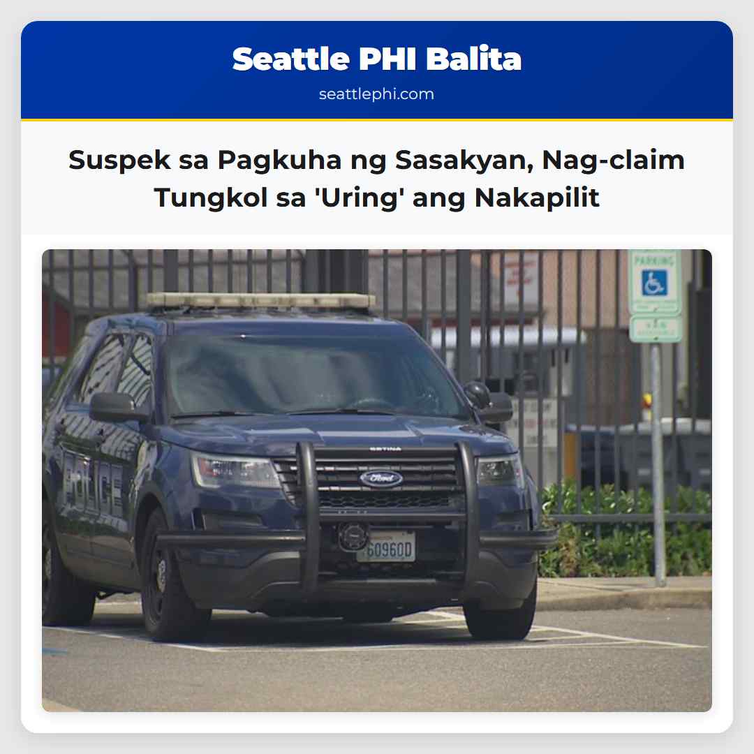 Suspek sa Pagkuha ng Sasakyan Nag-claim Tungkol sa Uring ang Nakapilit