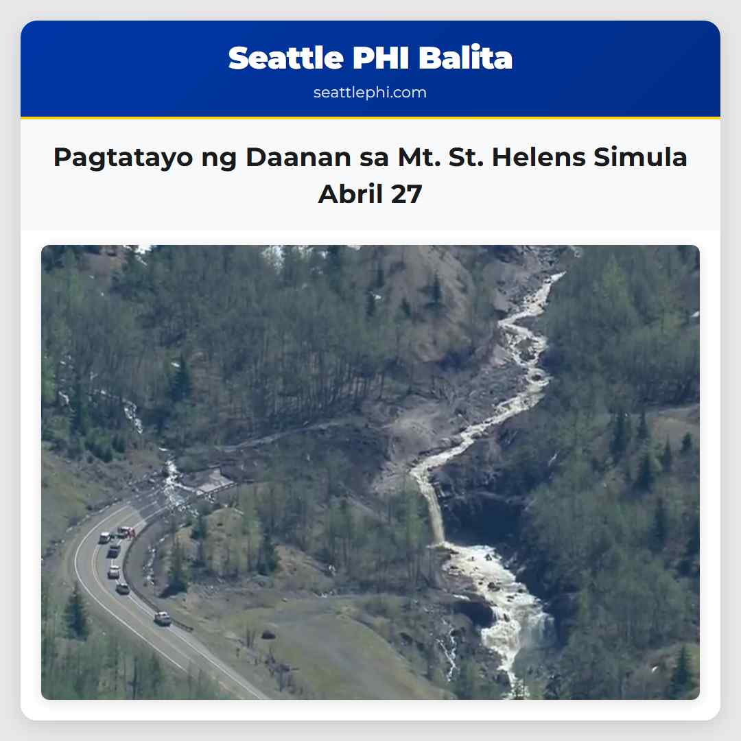 Pagtatayo ng Daanan sa Mt. St. Helens Simula