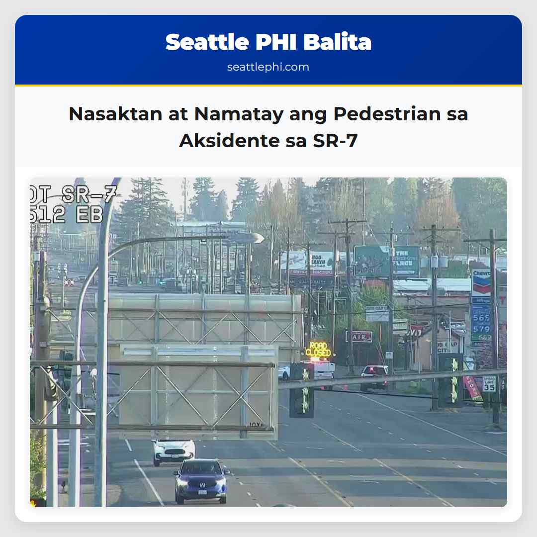 Nasaktan at Namatay ang Pedestrian sa Aksidente sa SR-7