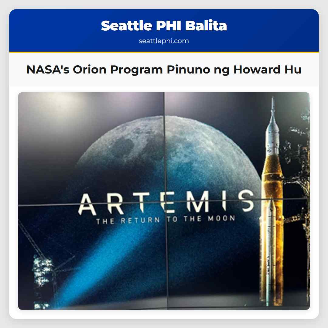 NASA's Orion Program Pinuno ng Howard Hu