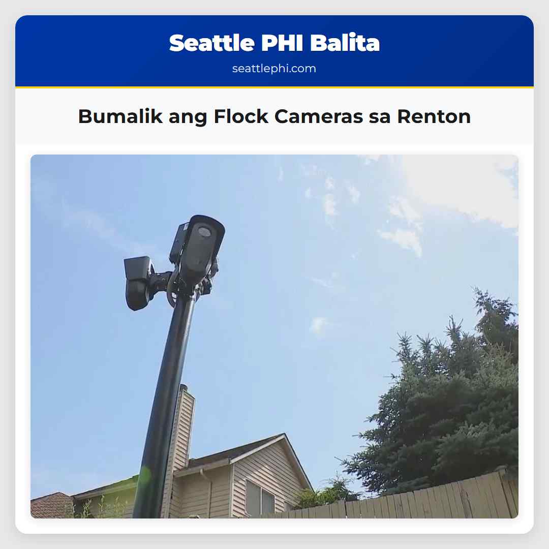 Bumalik ang Flock Cameras sa Renton