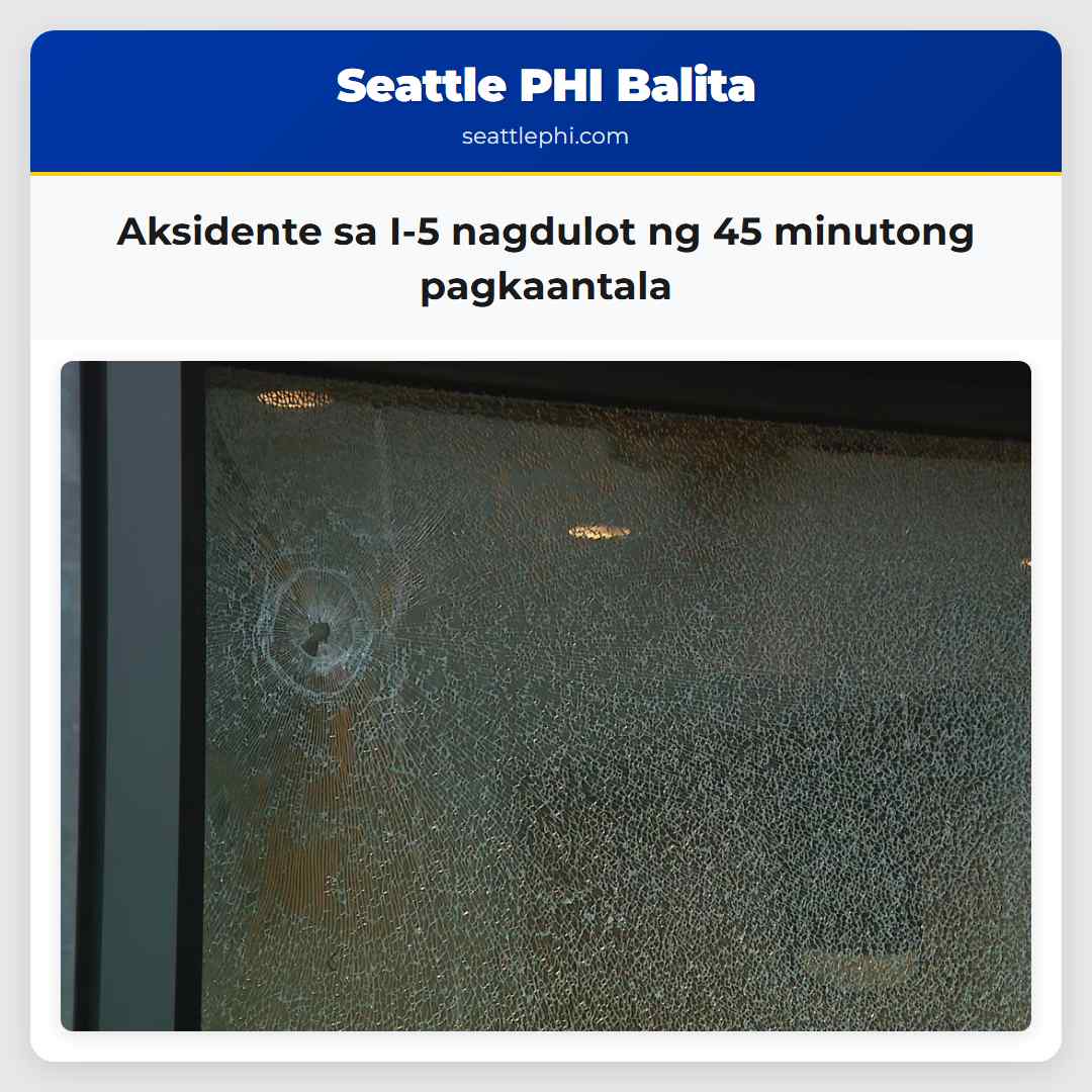 Aksidente sa I-5 nagdulot ng 45 minutong pagkaantala