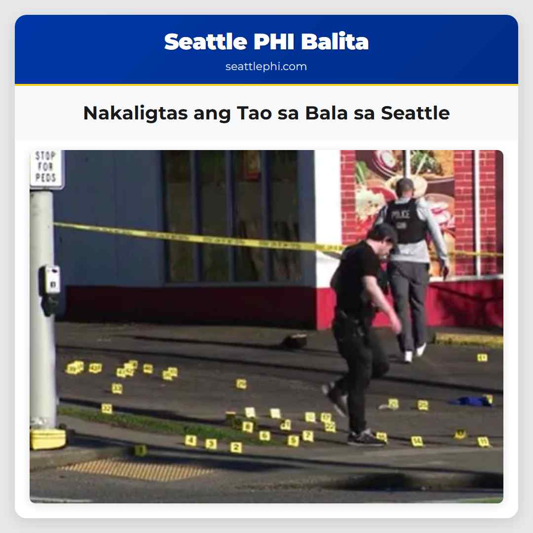 Nakaligtas ang Tao sa Bala sa Seattle