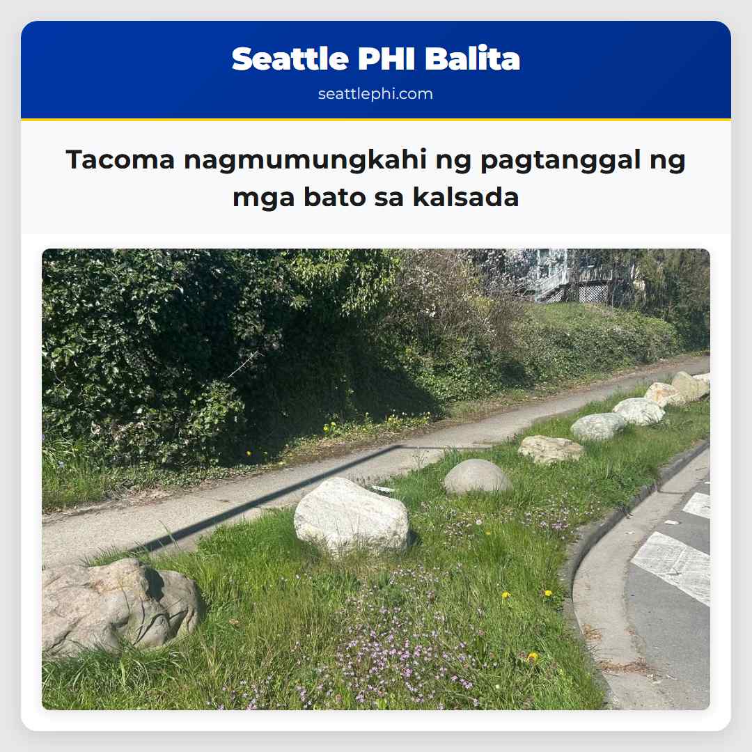 Tacoma nagmumungkahi ng pagtanggal ng mga bato sa