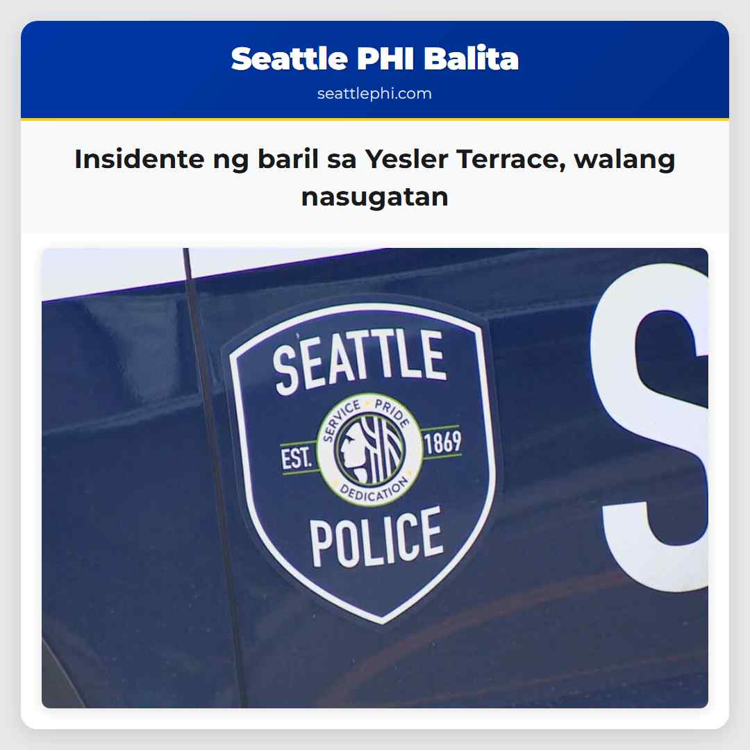 Insidente ng baril sa Yesler Terrace walang nasugatan