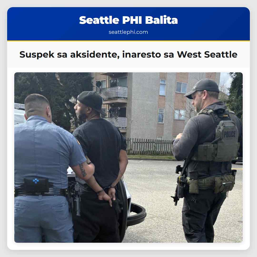 Suspek sa aksidente, inaresto sa West Seattle