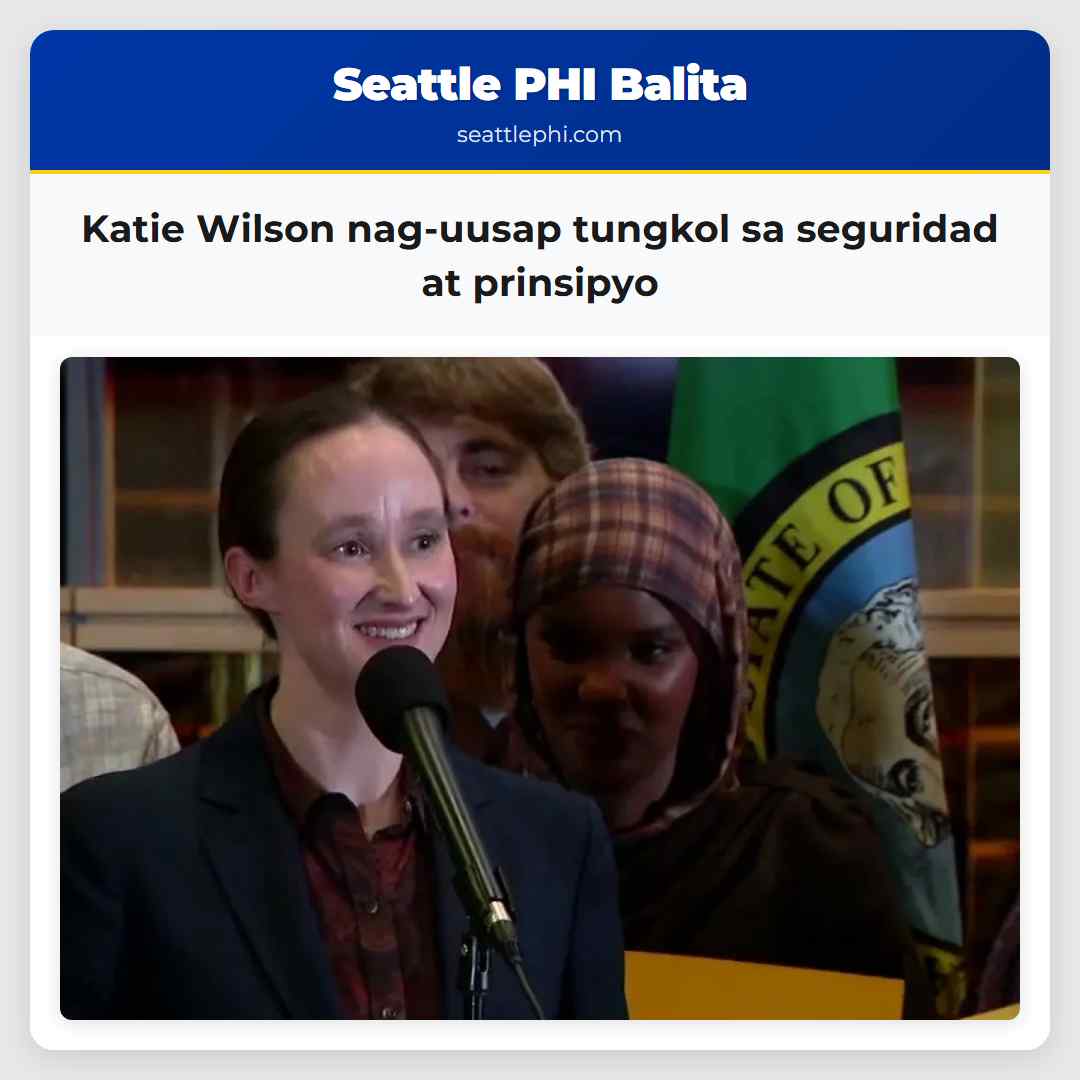Katie Wilson nag-uusap tungkol sa seguridad at