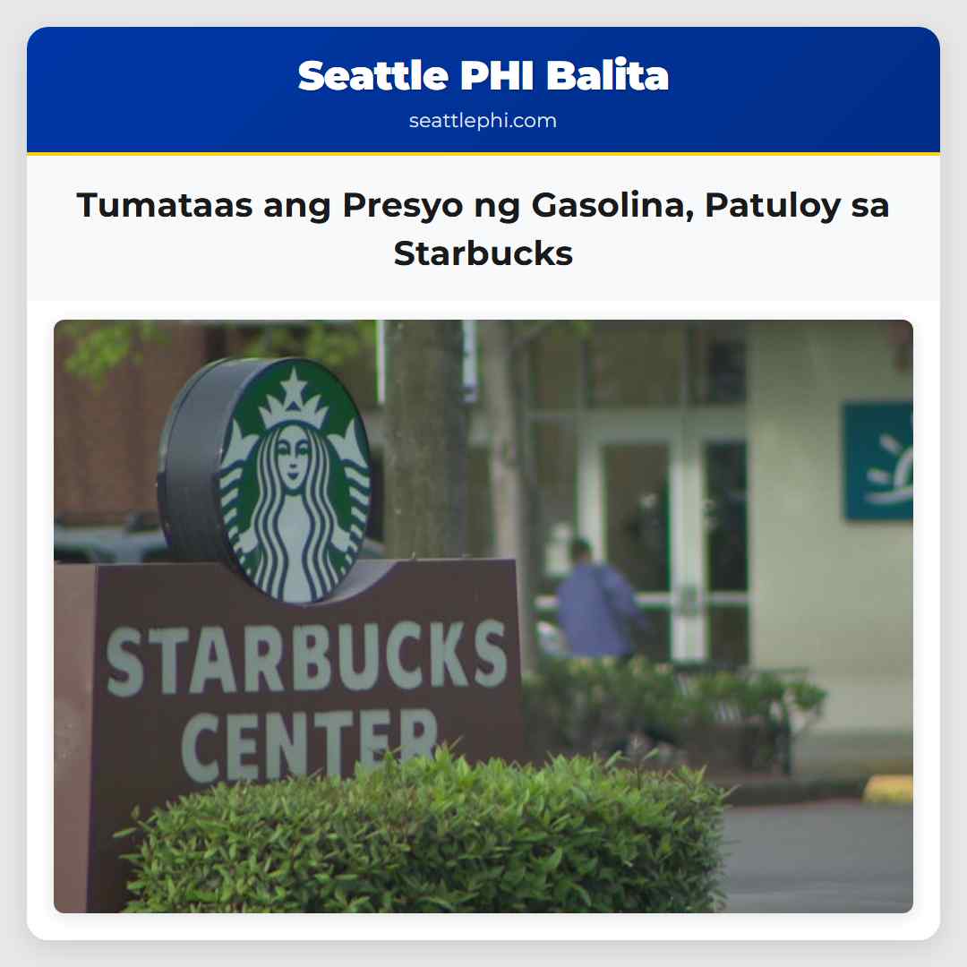 Tumataas ang Presyo ng Gasolina Patuloy sa Starbucks