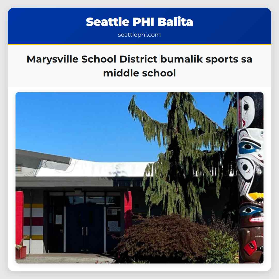 Marysville School District bumalik sports sa