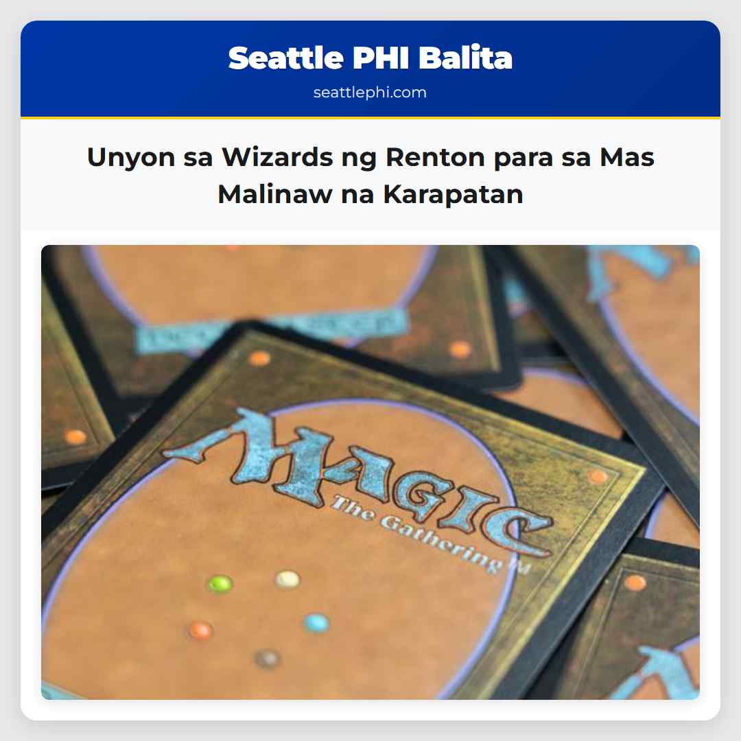 Unyon sa Wizards ng Renton para sa Mas Malinaw na Karapatan