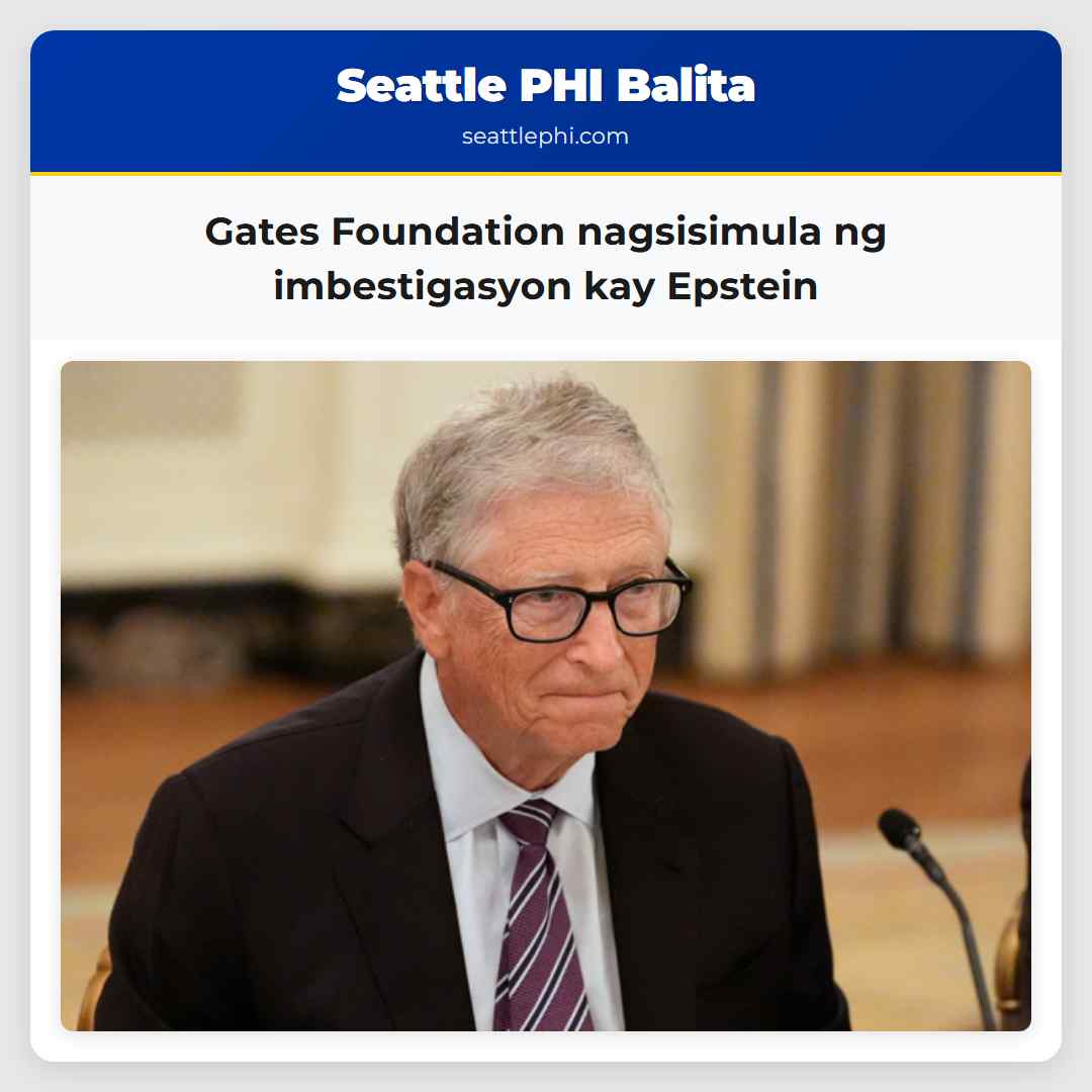 Gates Foundation nagsisimula ng imbestigasyon kay Epstein