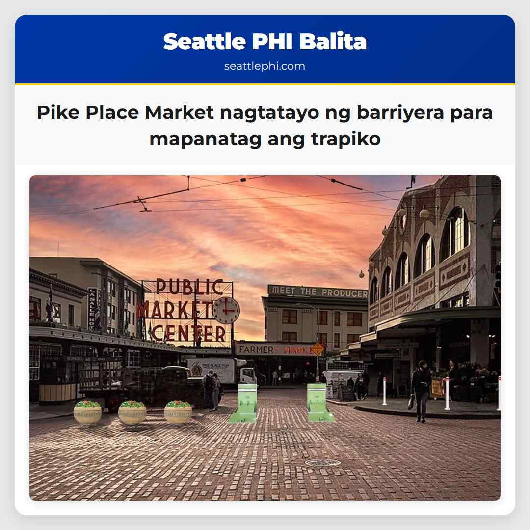Pike Place Market nagtatayo ng barriyera para