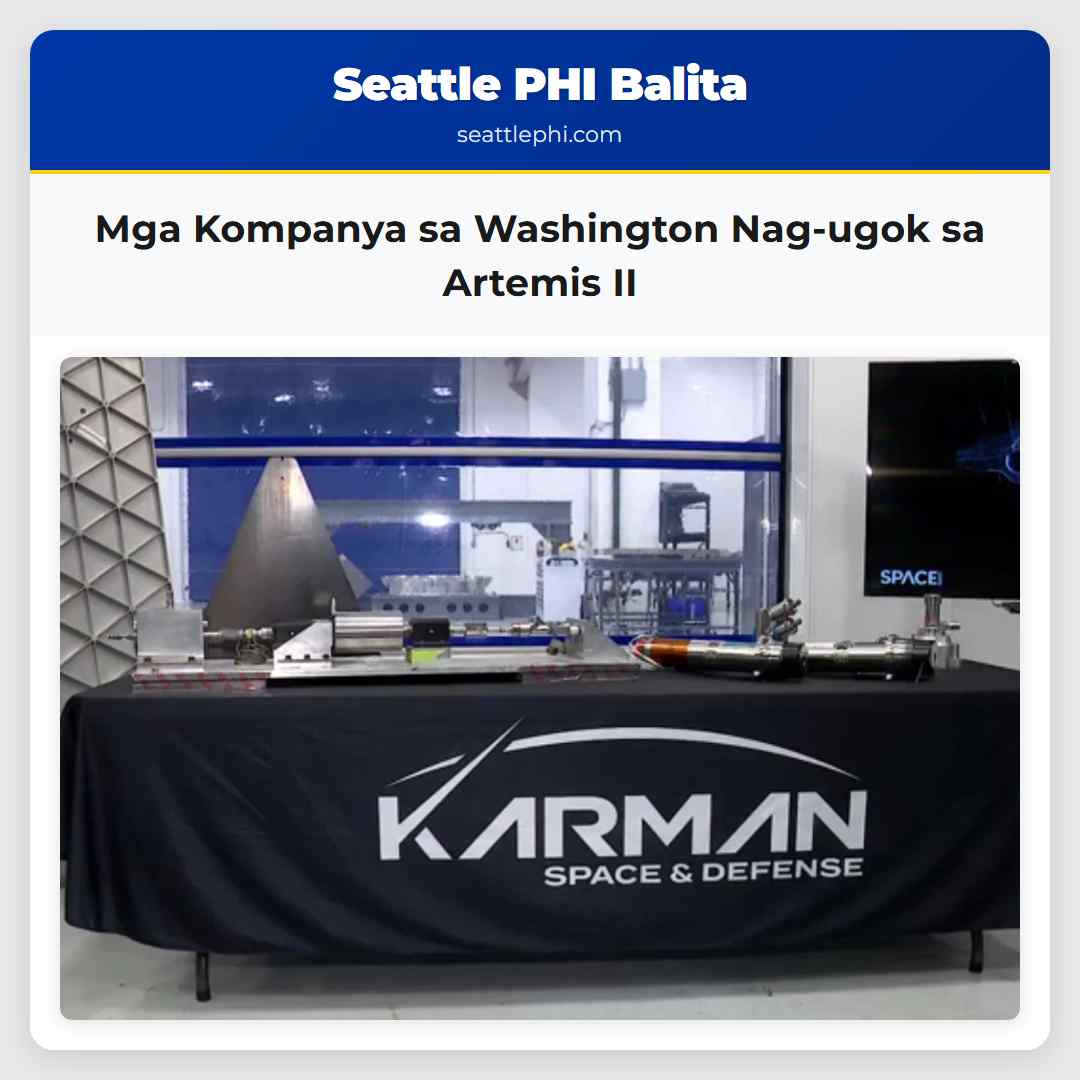 Mga Kompanya sa Washington Nag-ugok sa Artemis II