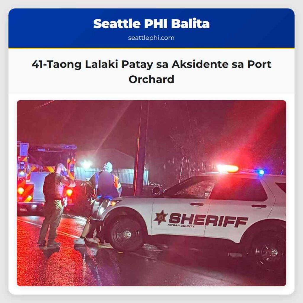 41-Taong Lalaki Patay sa Aksidente sa Port Orchard