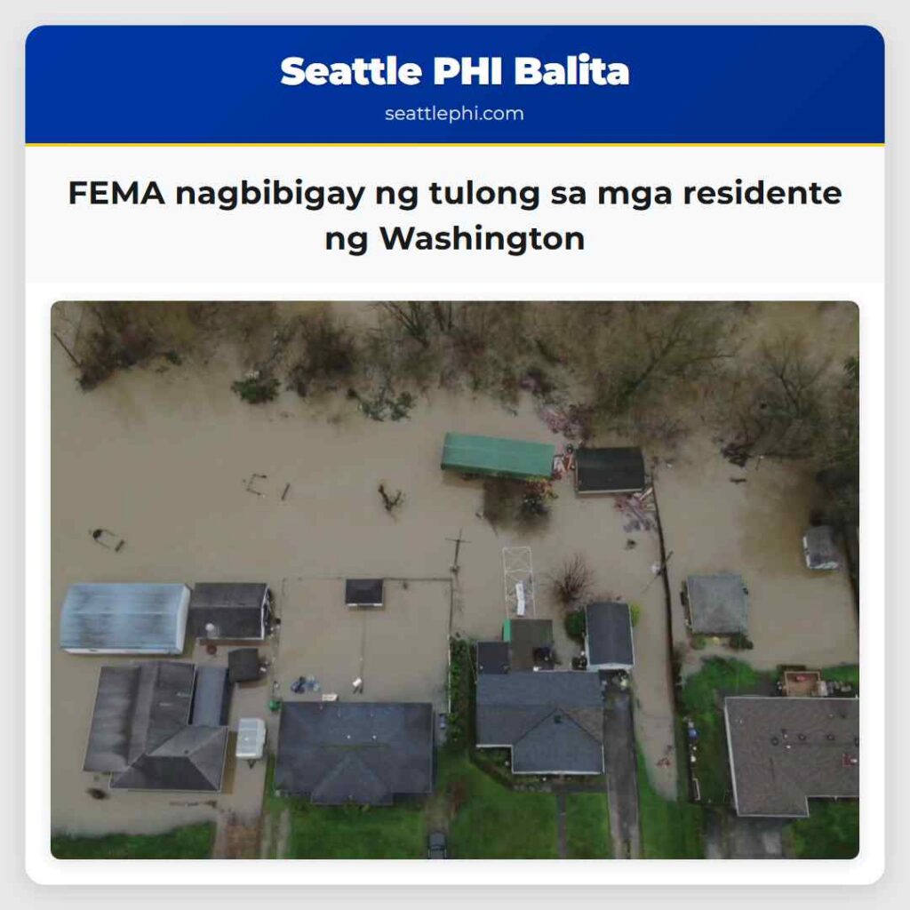 FEMA nagbibigay ng tulong sa mga residente ng