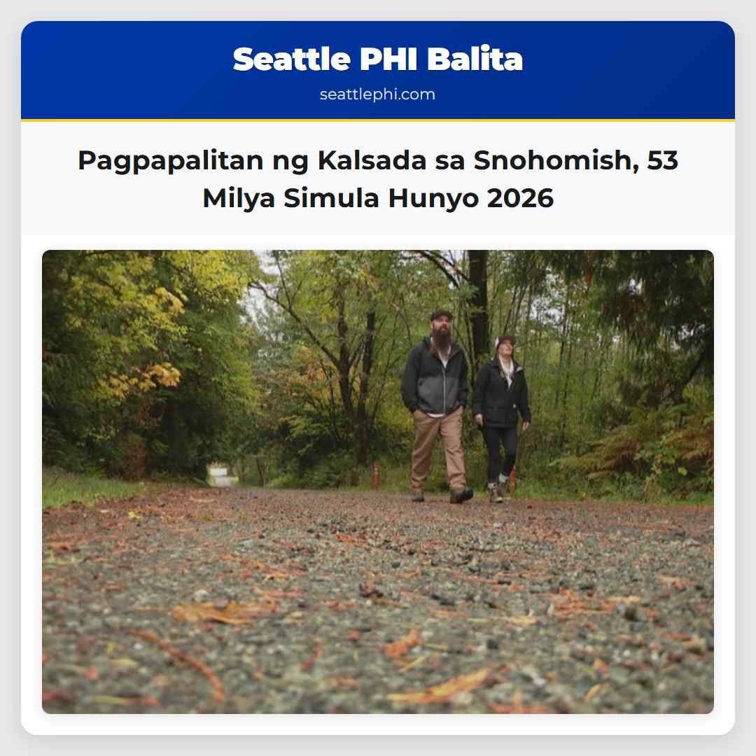 Pagpapalitan ng Kalsada sa Snohomish 53 Milya Simula Hunyo 2026