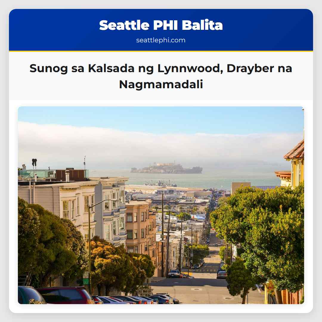 Sunog sa Kalsada ng Lynnwood Drayber na Nagmamadali