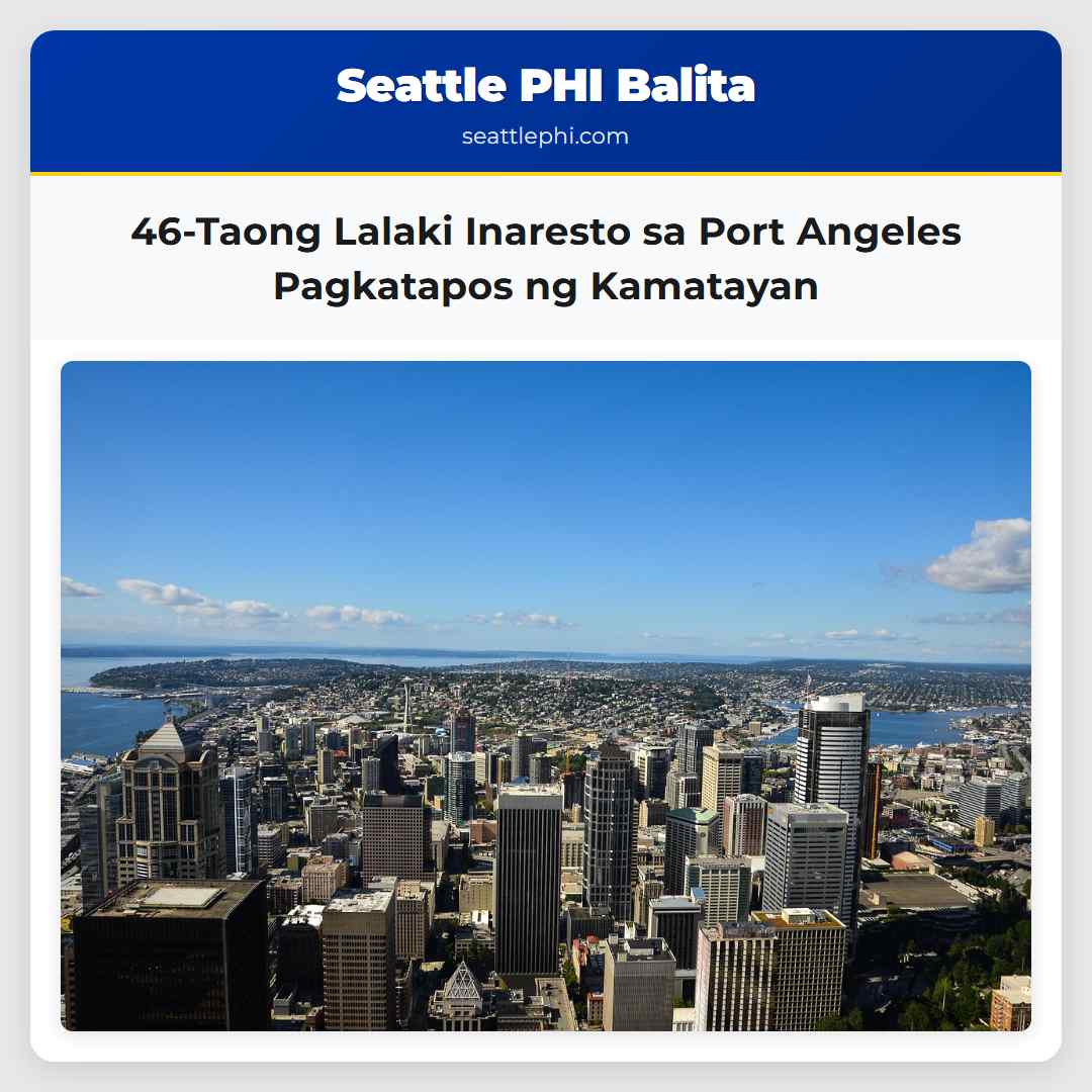 46-Taong Lalaki Inaresto sa Port Angeles Pagkatapos ng Kamatayan