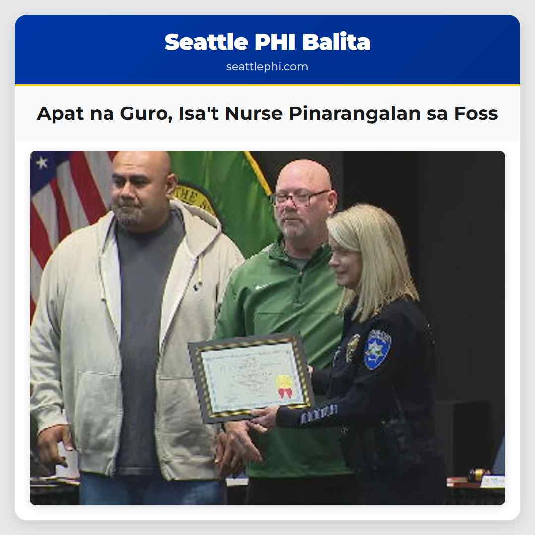 Apat na Guro Isat Nurse Pinarangalan sa Foss