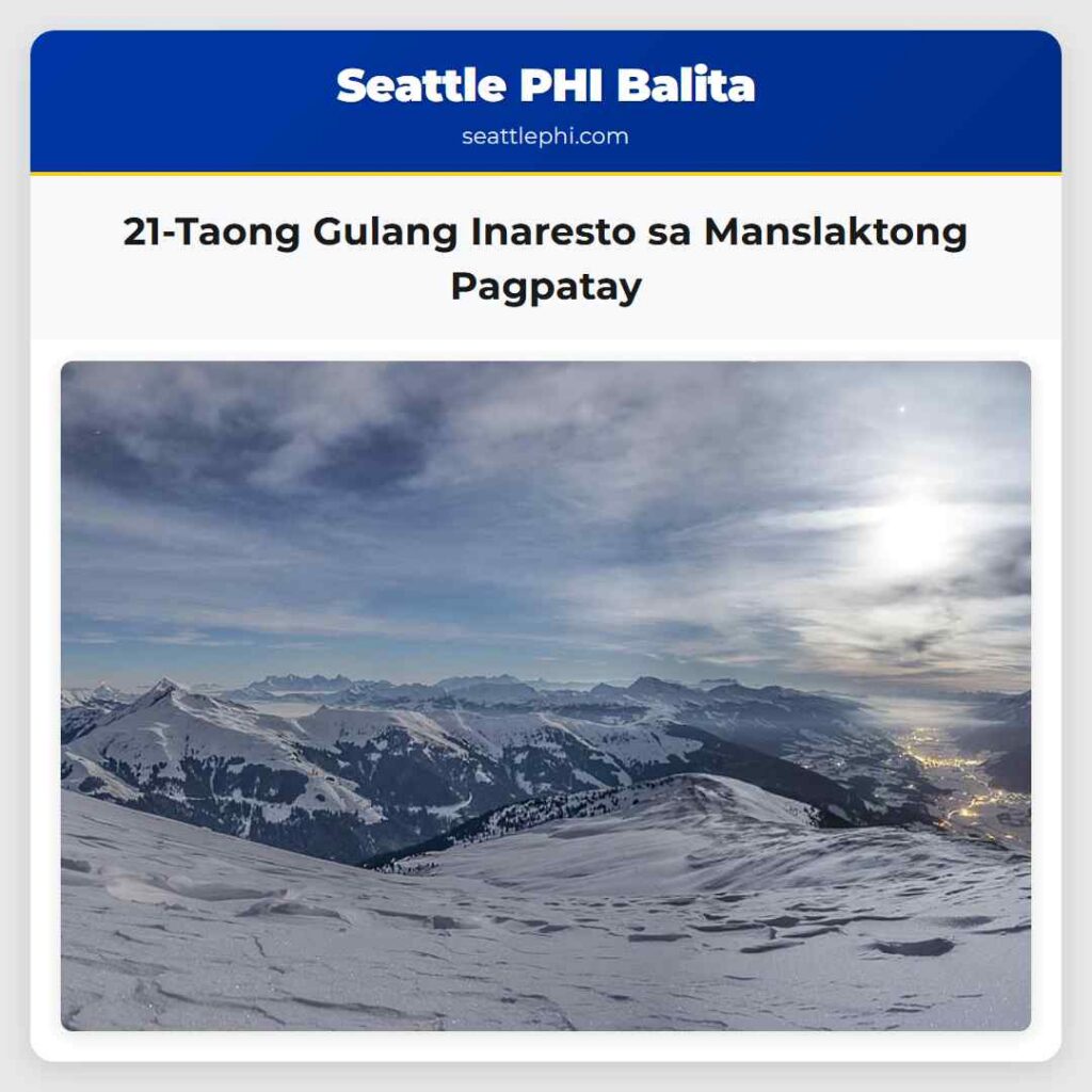 21-Taong Gulang Inaresto sa Manslaktong Pagpatay